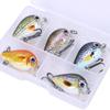 5 Stück Micro Crankbait Angelköder Langsam sinkend Vib Set Oberflächenköder Set Für Barsch Forellen Angelbegeisterte