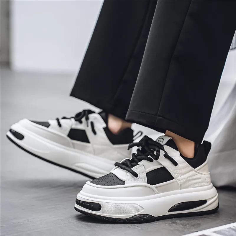 Modne Casualowe Buty Mokasyny Męskie Skateboard Sport i Rekreacja Miękkie i Wygodne Antypoślizgowe Wiosna i Jesień Gruba Podeszwa