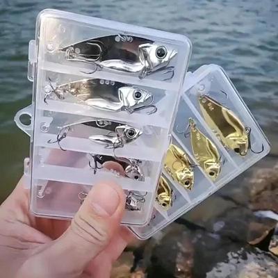 Esca da Pesca Lente Metalliche di Alta Qualità Bocca Orizzontale Bass Nuoto Completo Esca Artificiale Lancio a Distanza Accessori per Pesci da Esterno