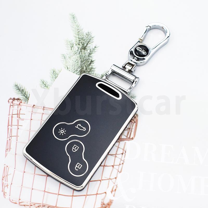 Tpu Shell Fob For Renault Koleos Scenic Duster Captur Clio Logan Megane Nema Fluence Zoe Car Key Case Cover Keyless Accessories
