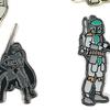 Crocs Star Wars Five-Piece Set 5X Zinc Alloy Shoe Charms Unisex Accessories Silver 10013200