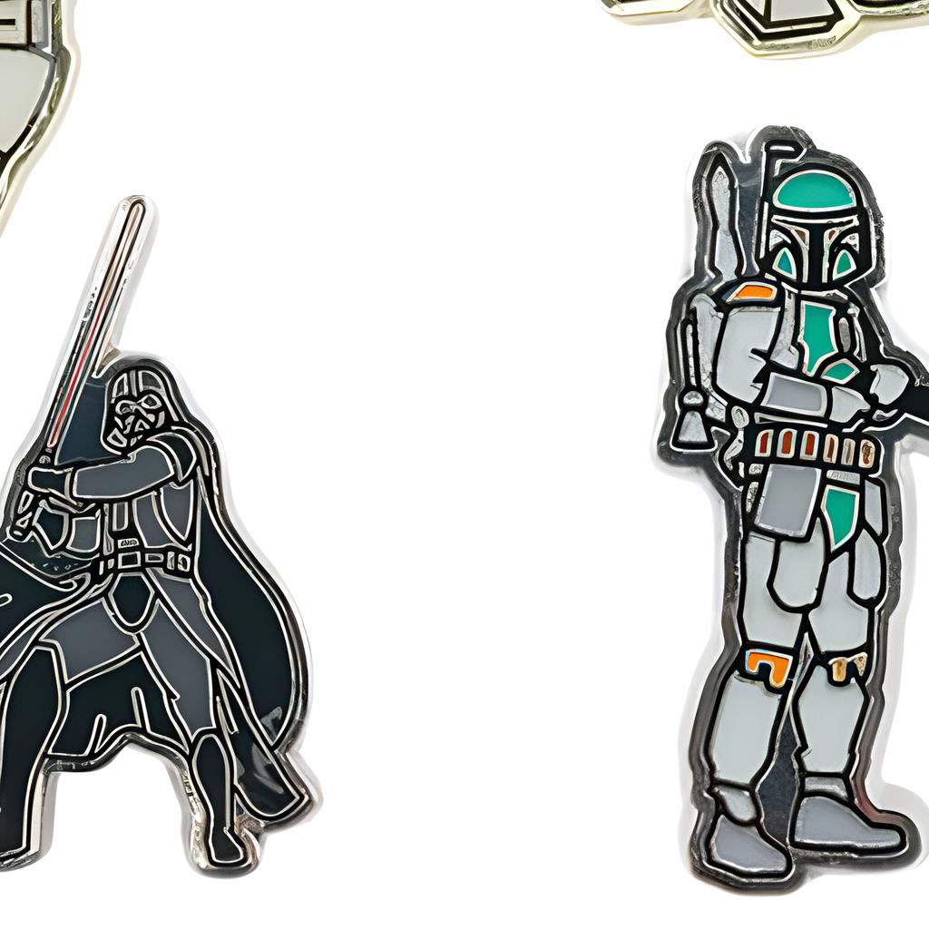 Crocs Star Wars Five-Piece Set 5X Zinc Alloy Shoe Charms Unisex Accessories Silver 10013200