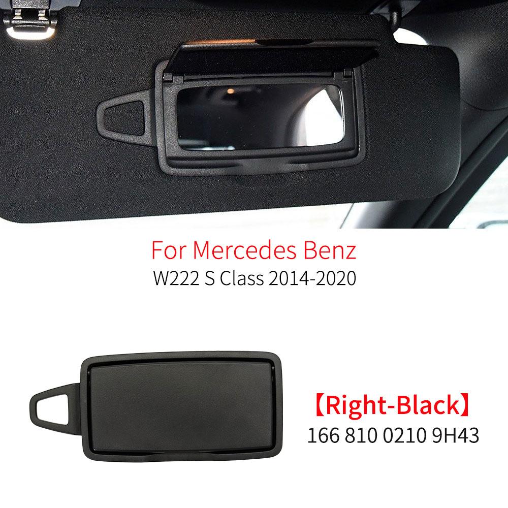 Car Interior Front Sun Shade Visor Makeup Cosmetic Mirror Cover For Mercedes Benz S Class W222 2014- S300 S320 S350 S400