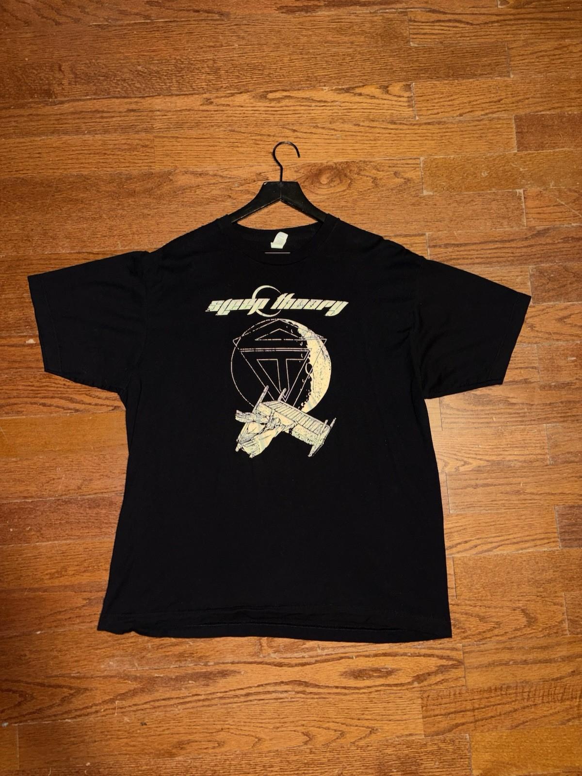 Sleep Theory Satellite Bed Band T Shirt Mens XL Black Y2K Rock Grunge American Unisex T-Shirt S