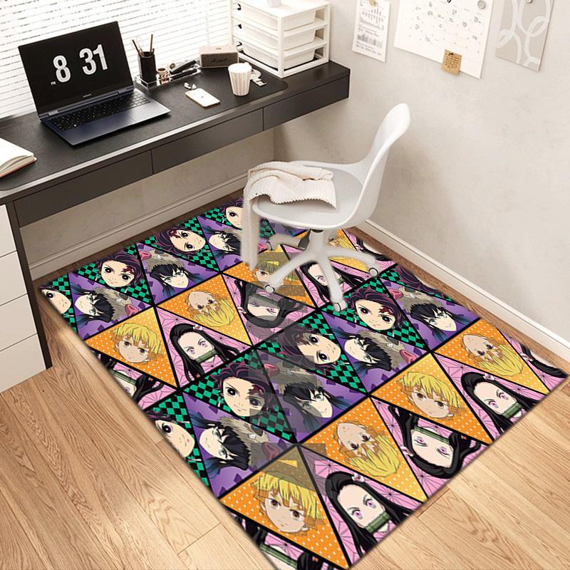 Japanese Manga Artist Koyoharu Gotouge's Demon Slayer Carpets, Home Decor, Non-slip Door Mats, Hallway Seat Mats, Outdoor Picnic Mats, Rugs H29