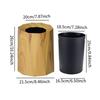 Round Trash Can Nordic Stylish Reusable Anti Spill Waste Basket Trash Bin Rubbish Bin for Laundry Room Bedroom Dorm Kitchen Yard