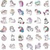 100pcs Cute Vinyl Unicorn Stickers for Kids , Girly Sticker for Water Bottle Laptop Scrapbook pad Phone Skateboard,Waterproof Unicorn Christmas Gifts 