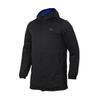 Adidas Reversible Mid-Length Hooded Color Block Striped Logo Down Jacket Men Outerwear Blue Black DM1968