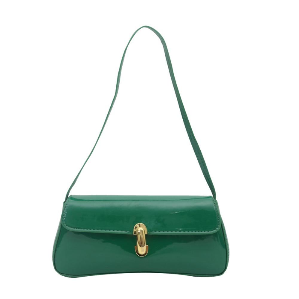 PU Vintage Underarm Bag Flap Decor Handbag New Tote Bag  Party