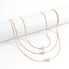 European Japanese Korean Retro Multi-Layer Pearl Clavicle Necklace for Women and Girls