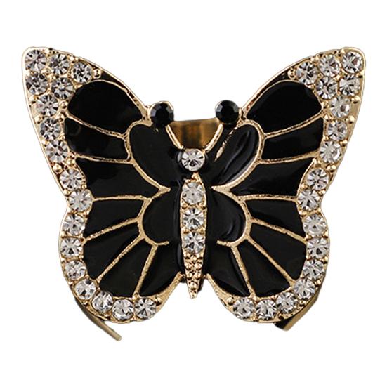 Flower Scarf Ring Rhinestone Scarf Clip Ring Elegant Butterfly Scarf Holder Slide Ring for Women Neckerchiefs Silk Scarves Shirts Shawls