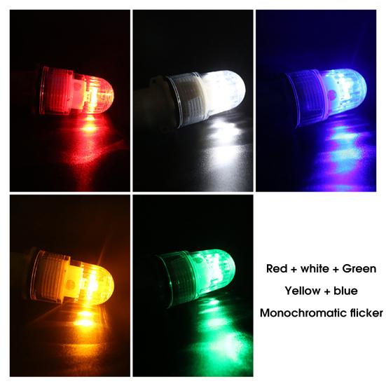 LED Boat Flares Waterproof Adjustable Light Control Battery Powered Emergency Lamp Fishing Net Rafts Buoys Boats Safety Signal Light