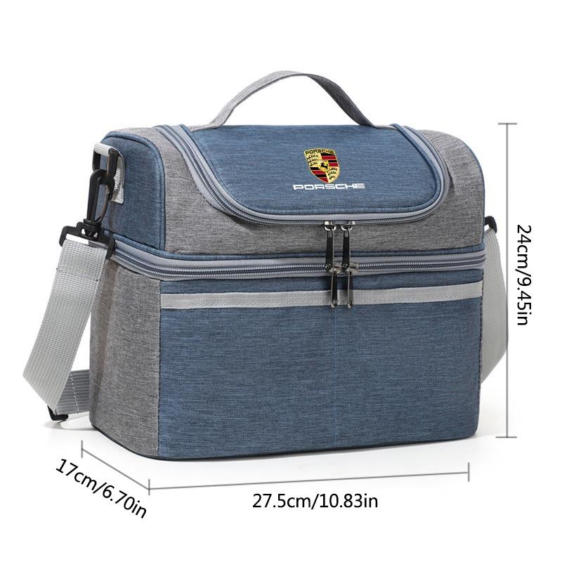 MOXX7 Large-capacity Slung Portable Thermal Insulation Bag Picnic Outdoors Storage For Porsche Macan Panamera Cayenne Cayman sticker