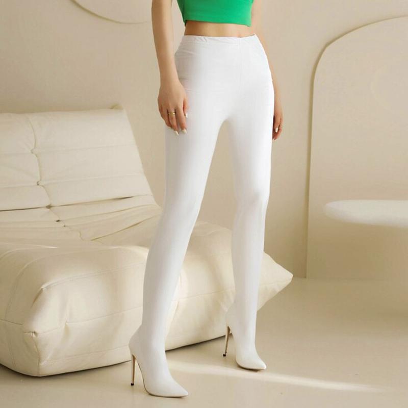 Fashion Women Sexy Boots Spice Gir High Heels PU Leather Skinny Shoes Leggings Stretchy Boots Cool Clubwear Party Tight Outdoor Shoes 43