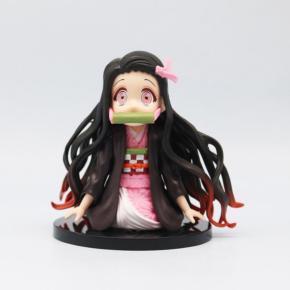 6Styles  Anime Peripheral Qversion  Figurine Kamado Nezuko Cute Style Plaything Figurine Ornament Surprise Present Box