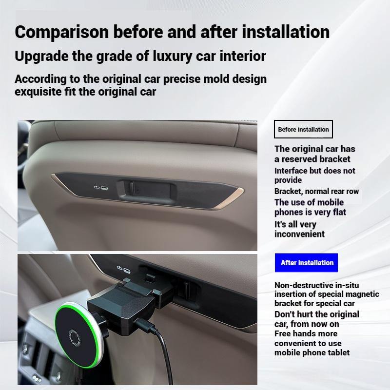 Voor BMW X3 2025 G45 Achterbank Magnetische Pad Telefoonhouder Beugel Sierlijst Auto Mount 5 7 Serie X5X6X7 G60 G70 G05 G06 G07 Accessoires