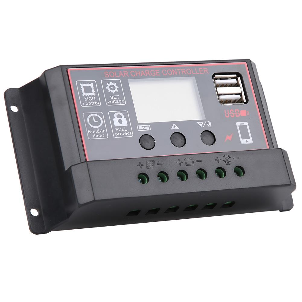 Solar Charge Photovoltaic Instrument Controller USB5V Digital Diplay Solar Energy Regulator