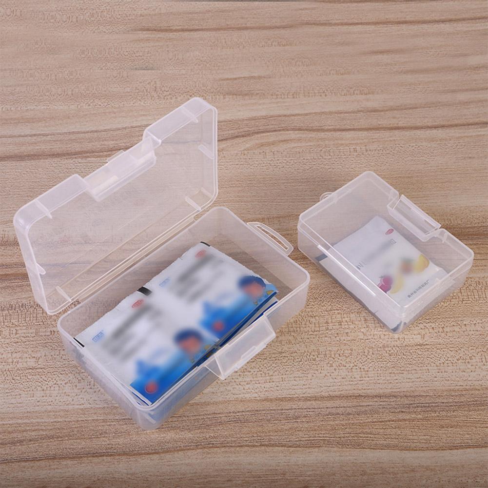 Transparent Plastic Cosmetics Hardware Parts Jewelry Storage Case Container Packaging Box For Earrings Rings Box Holder Case