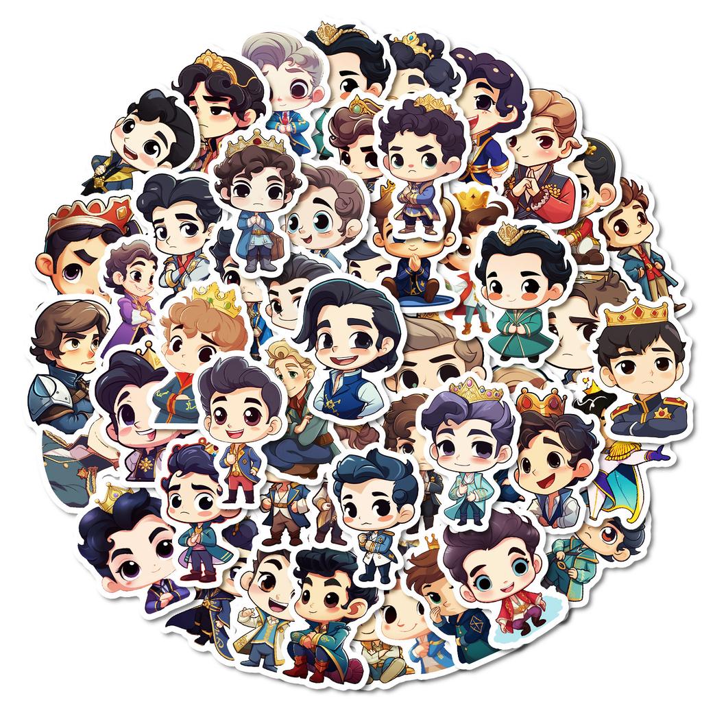 50 New Style Cute Hand-painted Boy Graffiti Stickers Decorative Skateboard Guitar Refrigerator Stickers Without Repeated Decoration