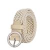 Wax Rope Woven Belt Women'S Non-Porous Belt Dress Jeans Belt