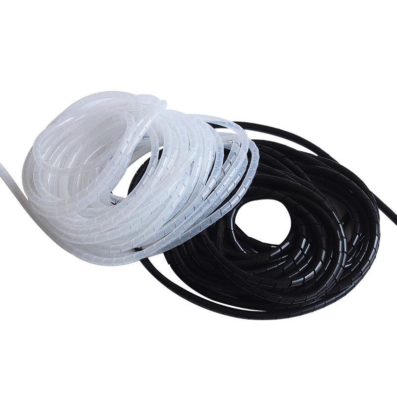Flame Retardant Spiral Cable Wrap: PE Plastic Protective Tube, 6/8/10mm.