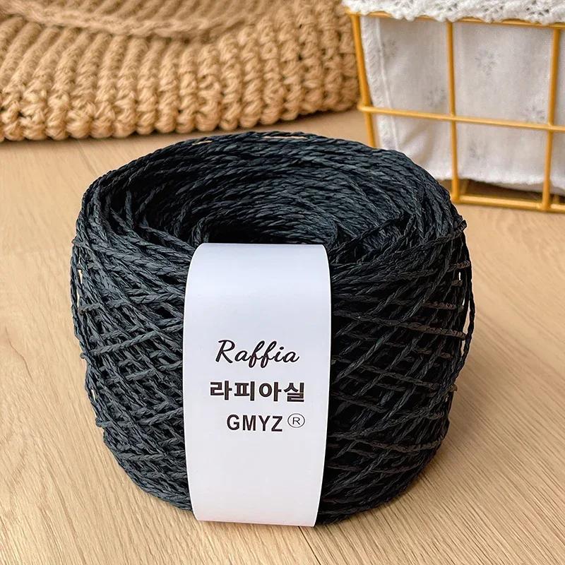 80g Farben Raffiagarn Flauschig Natur Doppelfädiges Raffiagarn Häkelhut Spezialgarn Sommerhut Gehäkeltes Häkelgarn Papyroidgarn