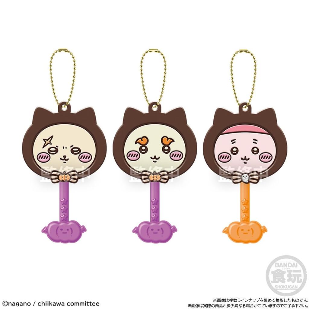 BANDAI Lollipop Chocolate Charm Chiikawa Black Cat Chewing Gum Candy Toy Set of Everyone's [Box 12]
