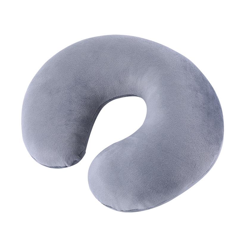 Nackenstütze U-förmiges Samt-Reisekissen