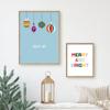 Christmas Gift Wall Art Decor New Year Holiday Poster Canvas Painting Nordic Retro Snowflake Bell Prints Pictures Kid Room Decor