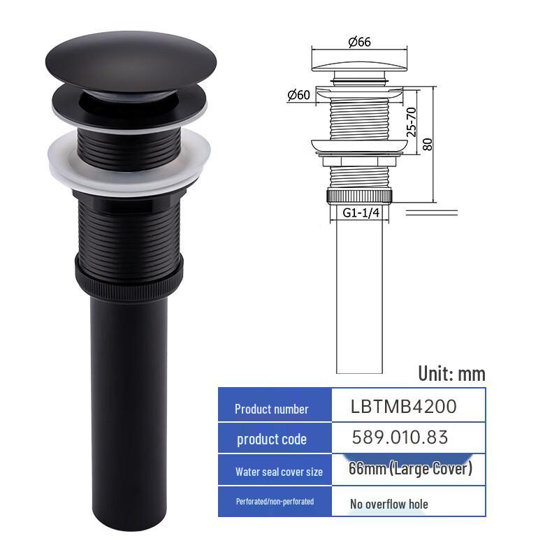 Lantuan Basin Pop-up Drain Stopper