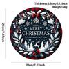 2026 Christmas Acrylic Hanging Sign Wall Decoration Round Door Ornament