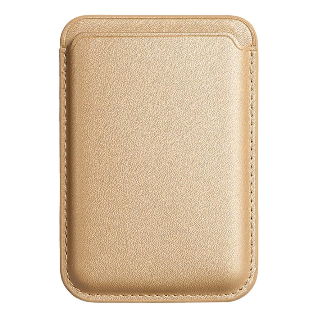 Elegante Tarjetero Antigolpes Magsafe Para 14 13 Y 15 Pro En Rojo Cereza