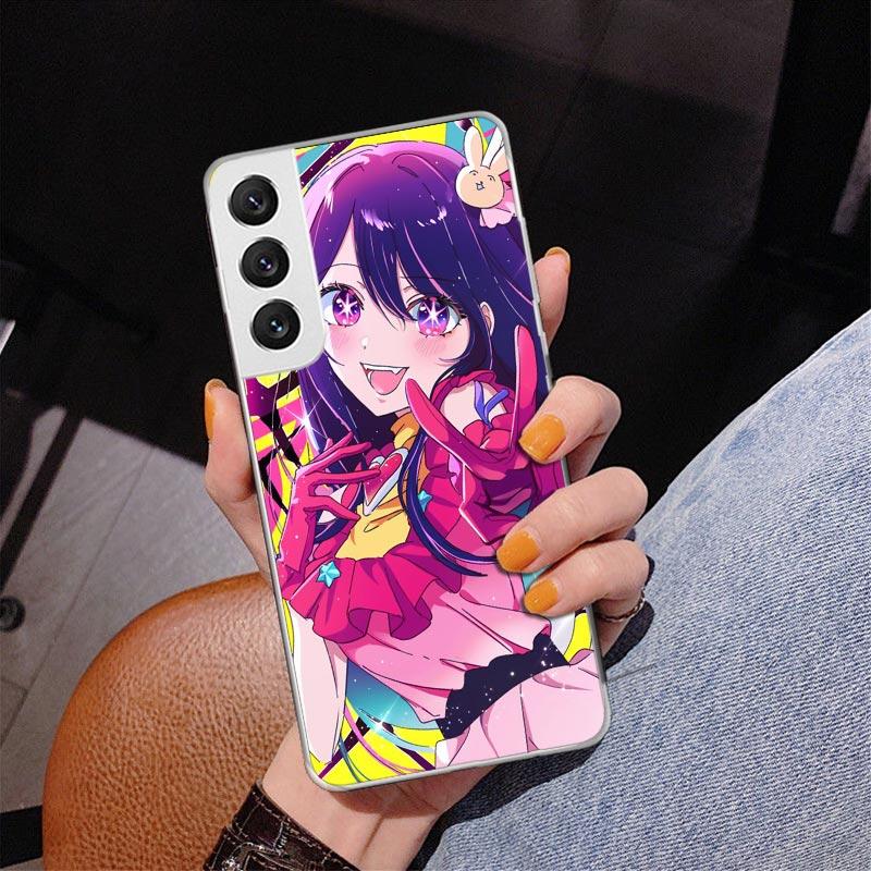 Japan Anime Oshi No Ko Phnoe Case for Samsung Galaxy S26 S25 Edge S23 S24 Ultra S22 Plus S21 S20 FE Unique Cover Soft Coque Gala