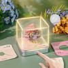 3D Colorful Treehouse LED Memo Pad Touch Light Weekly Calendar Paper Cube Gift for Office Stationery Promotion