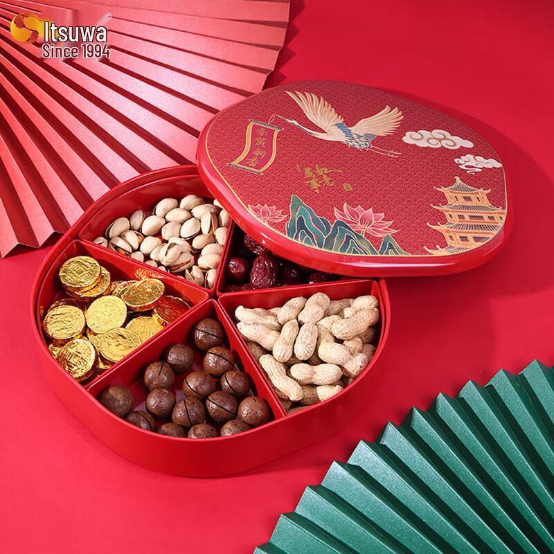 New Year Celebration Octagonal Snack Tray