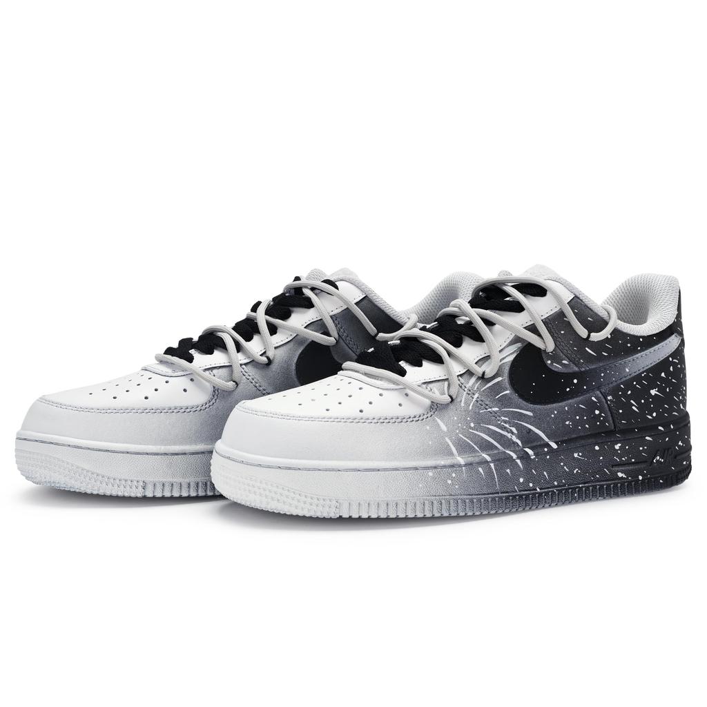 Nike Air Force 1 Low 811 Manufacturing, Black And White, Fireworks Low top Skateboard Shoes Men's Black White Gray CW2288-111(Team80-)