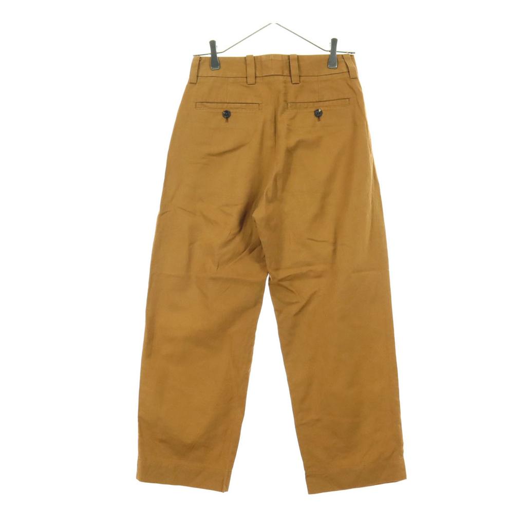 MARGARET HOWELL Made In Japan Linen Mixed Cotton Pants Brown Women Used