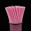 Individually Wrapped Biodegradable Striped Paper Straws
