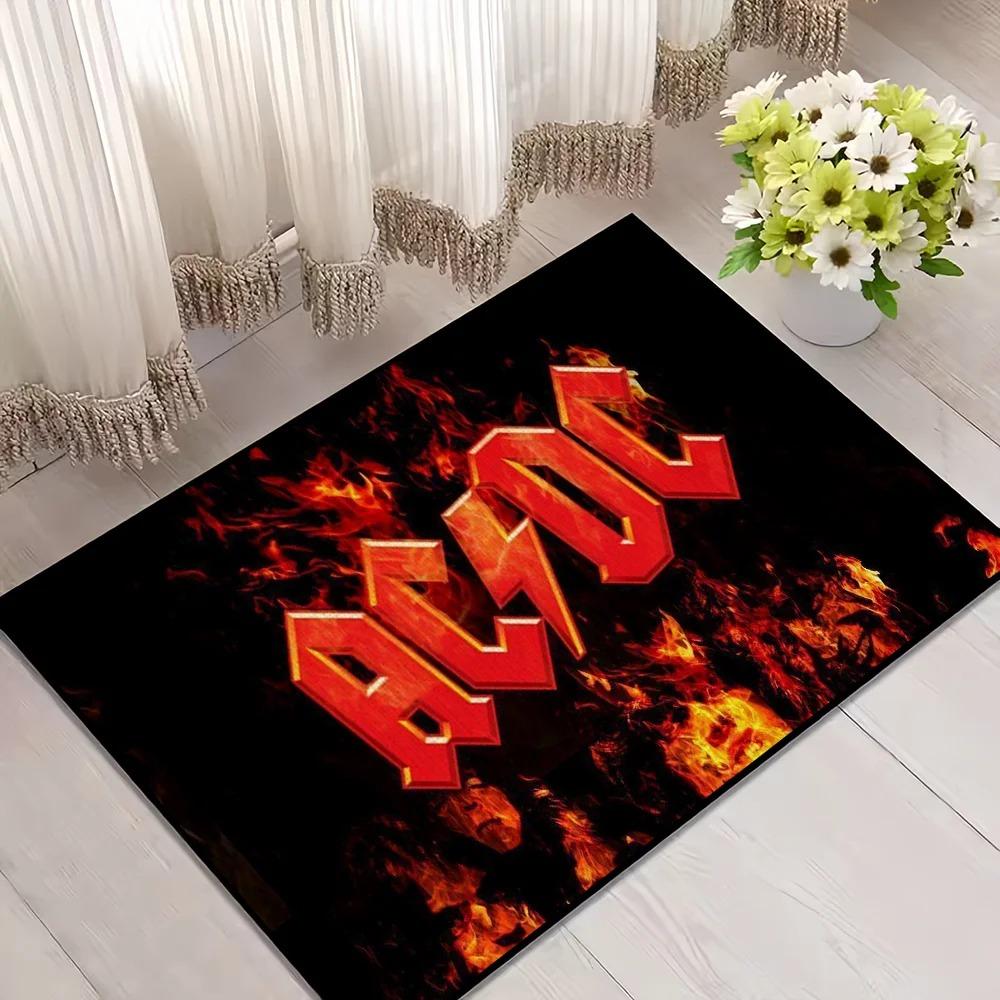 Band A-ACDC Cool  Carpet for House Bedroom Decoration Kitchen Bath Super Absorbent Rug Carpet Foot Non-slip Floor mat