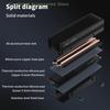 SSD-V3 2280 M.2 Dual Heat Pipe Solid State Drive NVME Grille-type All-aluminum Vest High-efficiency Heat Sink Gaming Accessories
