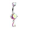 Crystal Navel Ring Stainless Steel Belly Piercing Jewelry Fashion Belly Button Rings  Sexy