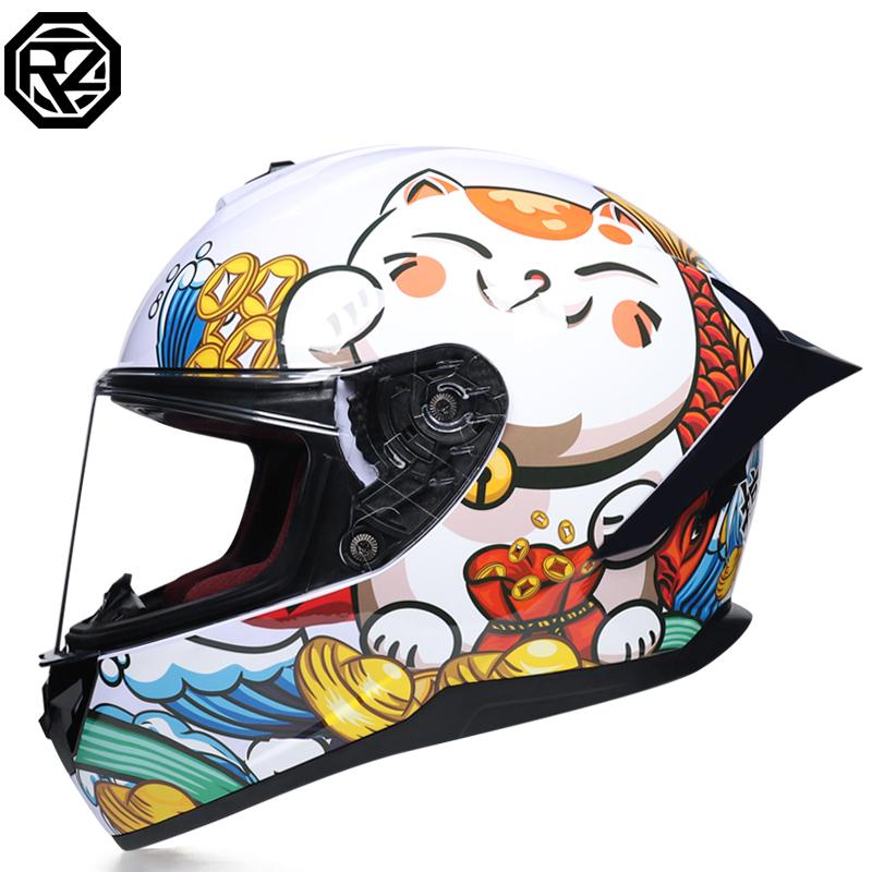 ORZ-966-Full Coverage Motorbike Helmet Single Lens DOT Standard High Toughness Shell Daily Street Riding Protection Helmet
