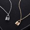 Fashion Metal Plating Lock Necklace Ladies Pendant Clavicle Chain