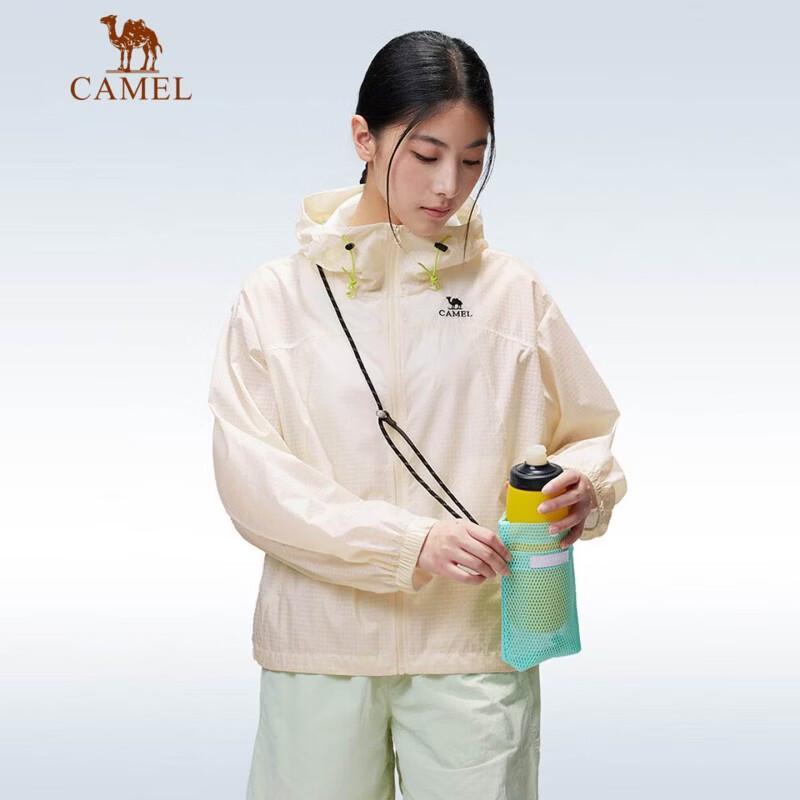 CAMEL Women s Woven Short Water-Repellent Outdoor Sun Protection Jacket L