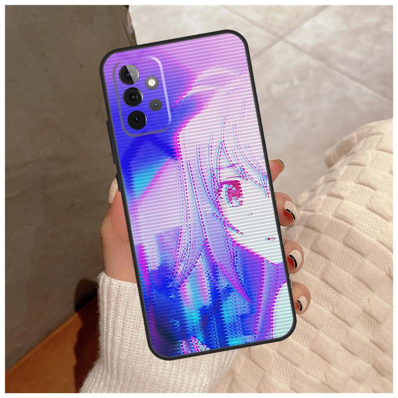 Anime Vaporwave Glitch For Samsung Galaxy A13 A33 A53 A34 A54 A14 A15 A16 A26 A36 A56 A12 A32 A52 A06 A35 A55 Case