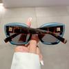 Luxury Brand Designer Vintage Cat Eye Sunglasses For Women Trendy Punk Big Frame Sun Glasses Female Eyewear