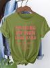 Ladies Tshirt Raising My Mom Funny Letter Print Round Neck Womens Clothing Daily Fashion Casual Womens Tops