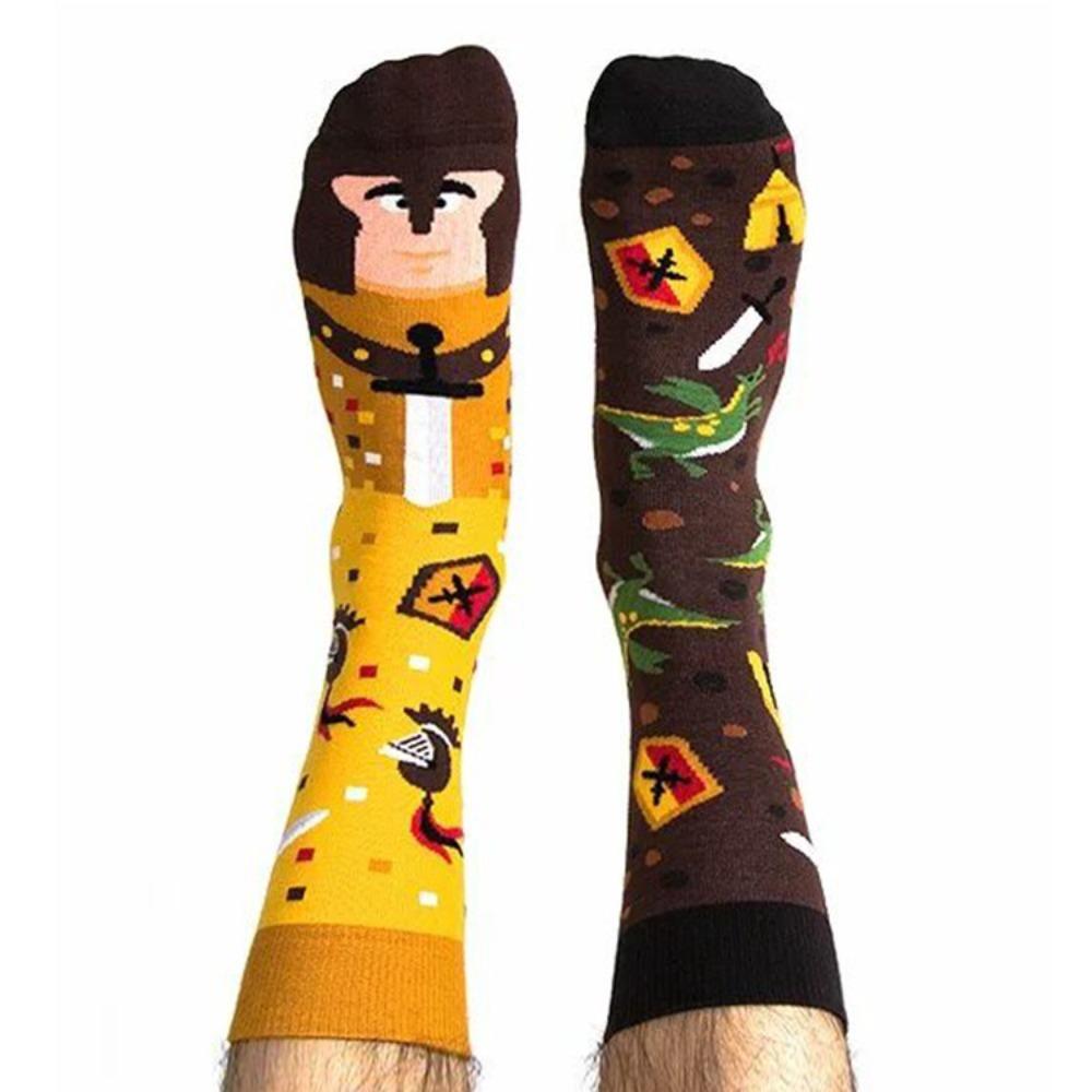

Funny Mid Length Jacquard Socks Cute Printing Cartoon Fashion Socks Trendy Fun Asymmetric Socks