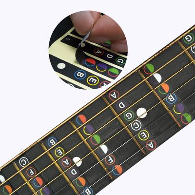 Mappa Note Tastiera Chitarra Etichette Adesivo Tastiera Decalcomanie Tasti Per Guitarra