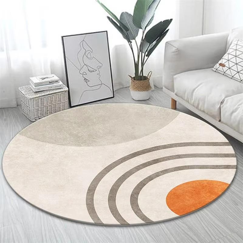 

Carpet For Live Room Round Sofa Non-Slip Carpet Office Computer Study Light Luxury Rug For Bedroom Floor Mat Home Decorat 160X160CM(5.3X5.3FT